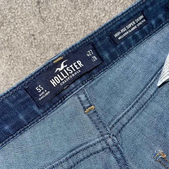 Hollister Dark Wash High Rise Super Skinny Jeans - Picture 3 of 4